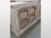 Indian Antique Old Door Solid Wood Buffet Sideboard With 2 Door B